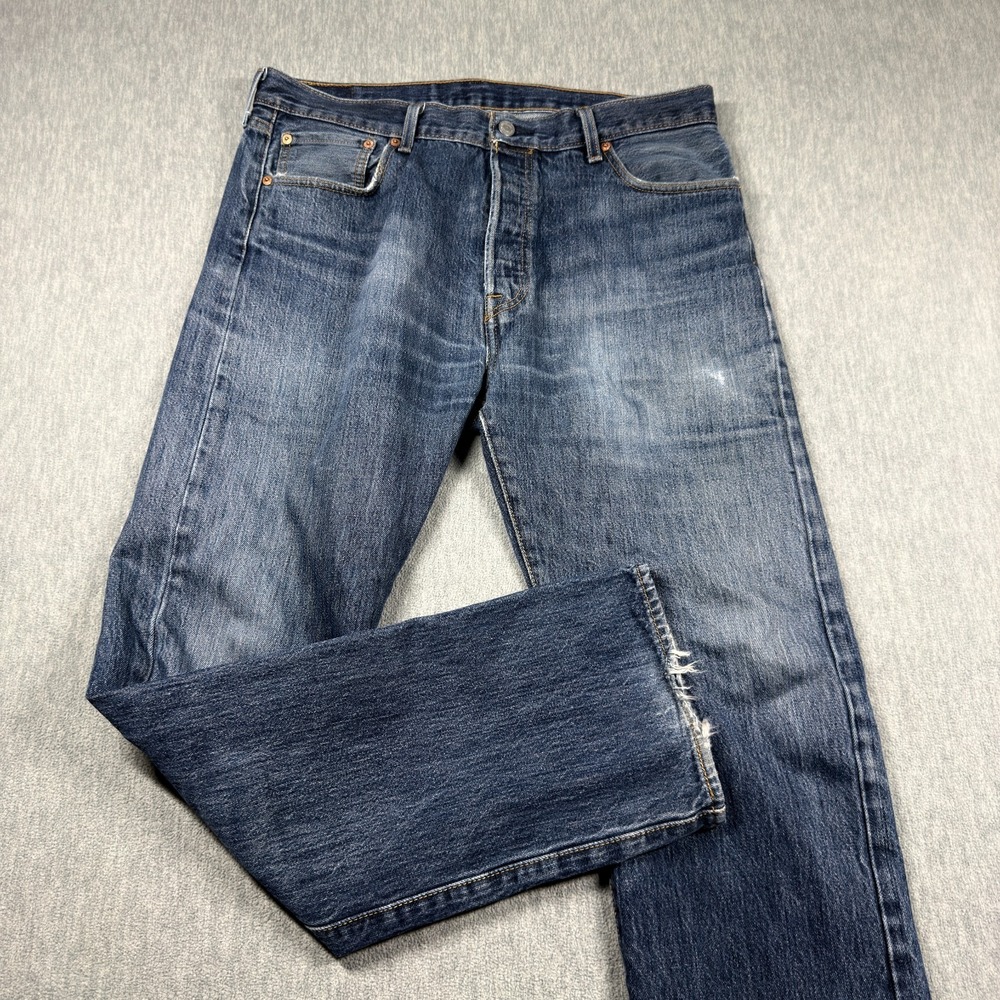LEVI'S Jeans Men's 36x34 Blue 501 Original Fit Straight Leg Button Fly Denim Pan